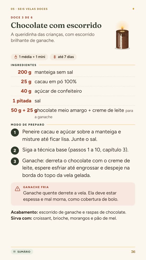 Página do guia: Receita doce